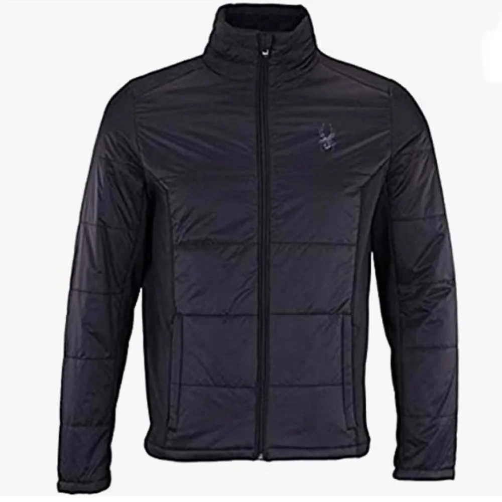 🆕 Spyder Men's Peak Insulated Jacket Full Zip Jacket - Black